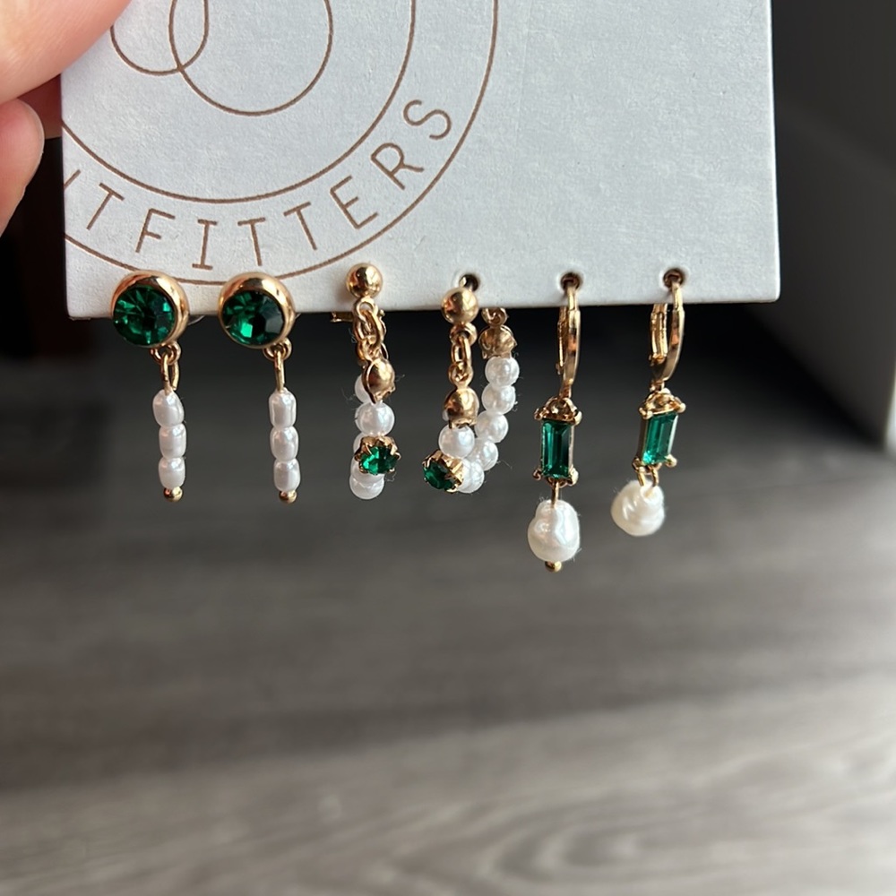 NWT urban outfitters set of dainty earrings